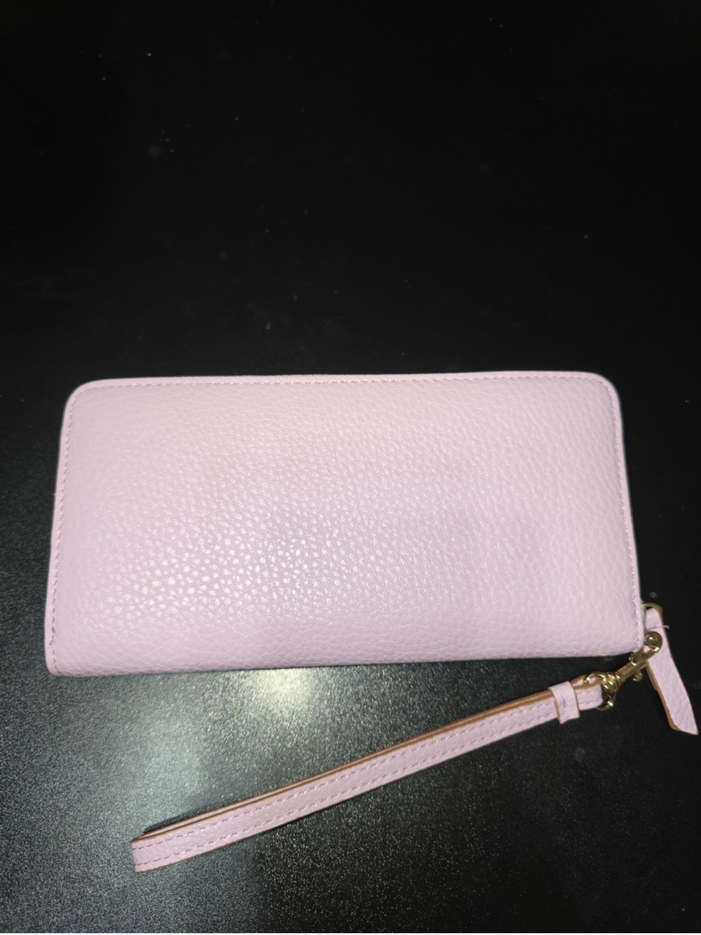 Anne Klein Lavender Bow Zip Around Wristlet Wallet Continental - EUC- Like New - Picture 2 of 7